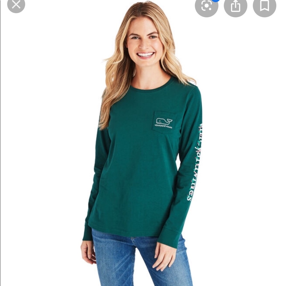 Vineyard Vines Green Long Sleeve Shirt.